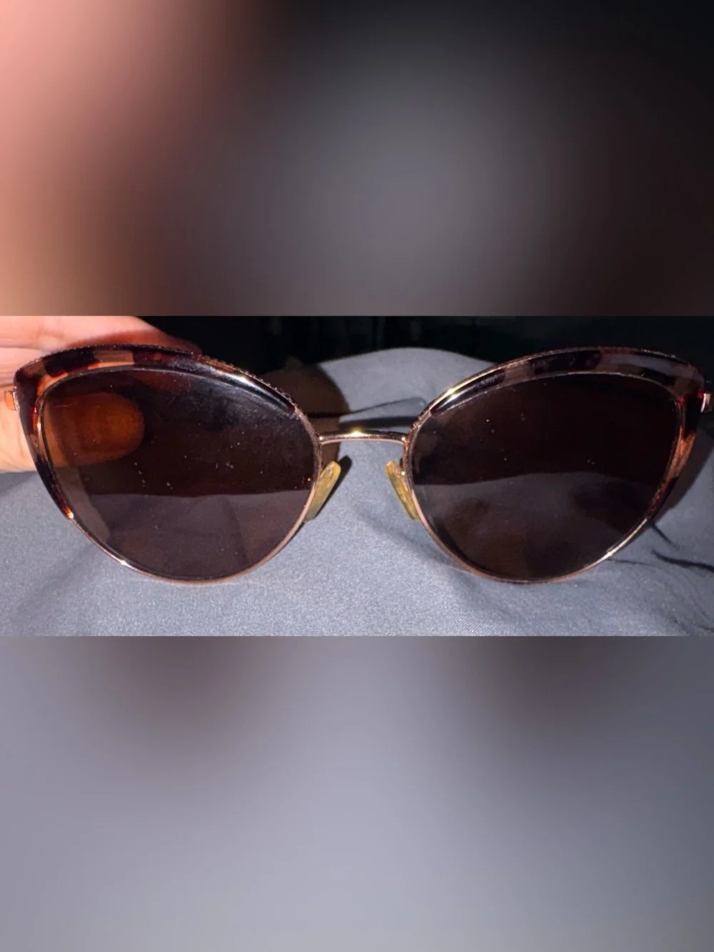 Michael Kors Women’s Tortoise & Rose Gold Cat Eye Sunglasses
